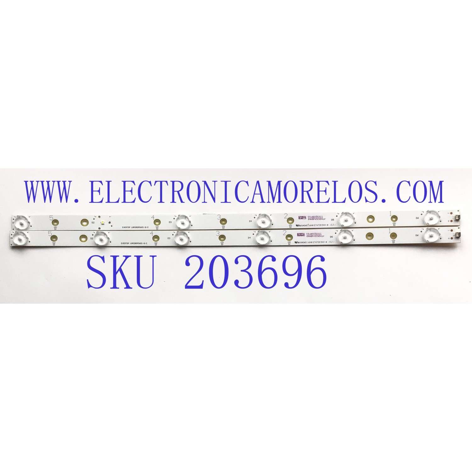 KIT DE LED'S PARA VIZIO ((INCOMPLETO SOLO 2 PIEZAS)) / NUMERO DE PARTE LBM280P0601-Q-2 / 64M8P43CAD42F / E74739 / PANEL TPT275B5-A014 REV:S11D / MODELOS E280-B1 LTT3PRBQ / D28H-C1 LTT3TFAR / NOTA IMPORTANTE:KIT CONSTA DE 3 PIEZAS EN TOTAL
